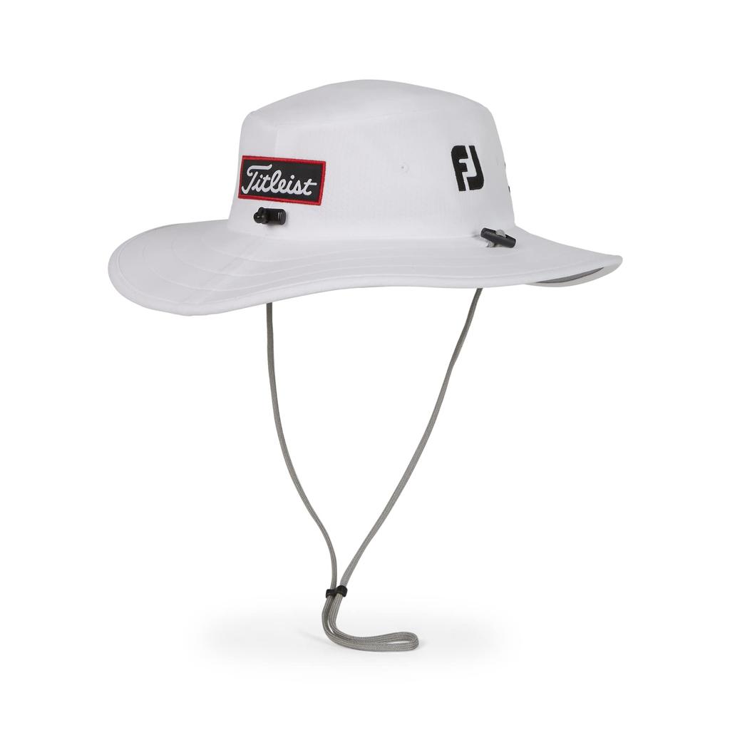 Titleist Tour Aussie Hat, White/Black, TH24TAUSN2-10