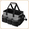 Extra-Large Cleaning Bag with Multi-pockets Cleaning Caddy Bag with Handle Cleaning Organizer Tote Bag for Cleaners Housekeepers