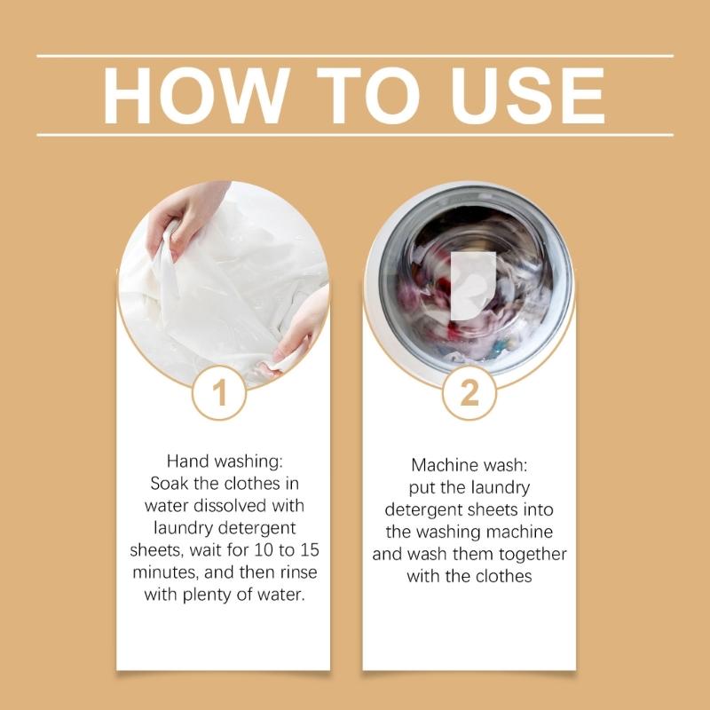 30Pcs Laundry Detergent Sheets Laundry Soap Strips Clothing Washing Supplies Laundry Detergent Liquidless Laundry Soap