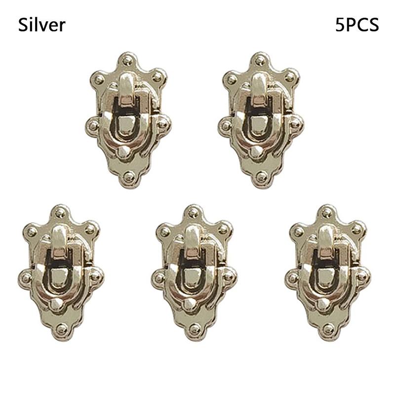 5pcs High Quality Mini Metal Crafts Lock 4 Colors DIY Manual Luggage Trunk Lock Doll Accessories