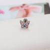 High-end and Niche Earrings Earrings Fashion Titanium Steel Butterfly Pink Heart-shaped Bow Lady Ear Studs Unique