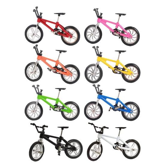 Model Bicicletă Anti-Coliziune Detaliu Mic Cadou de Festival Bicicletă de Deget Aliaj Turnare sub Presiune Jucărie Simulare pentru Copii