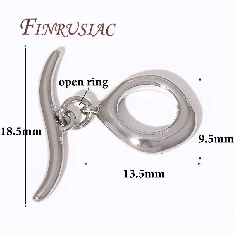 2/4Pcs 18K Gold Plated Toggle Clasps For Jewelry Making Supplies,Brass OT Clasp Connector For Bracelets Findings DIY