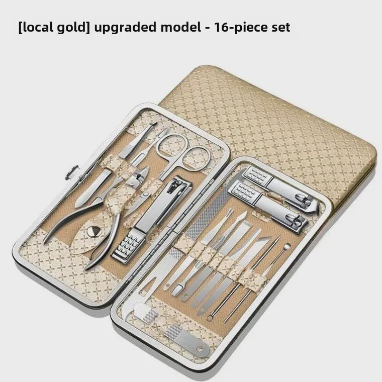 Stainless Steel Nail Clipper Set: Multifunctional Manicure & Pedicure Tools