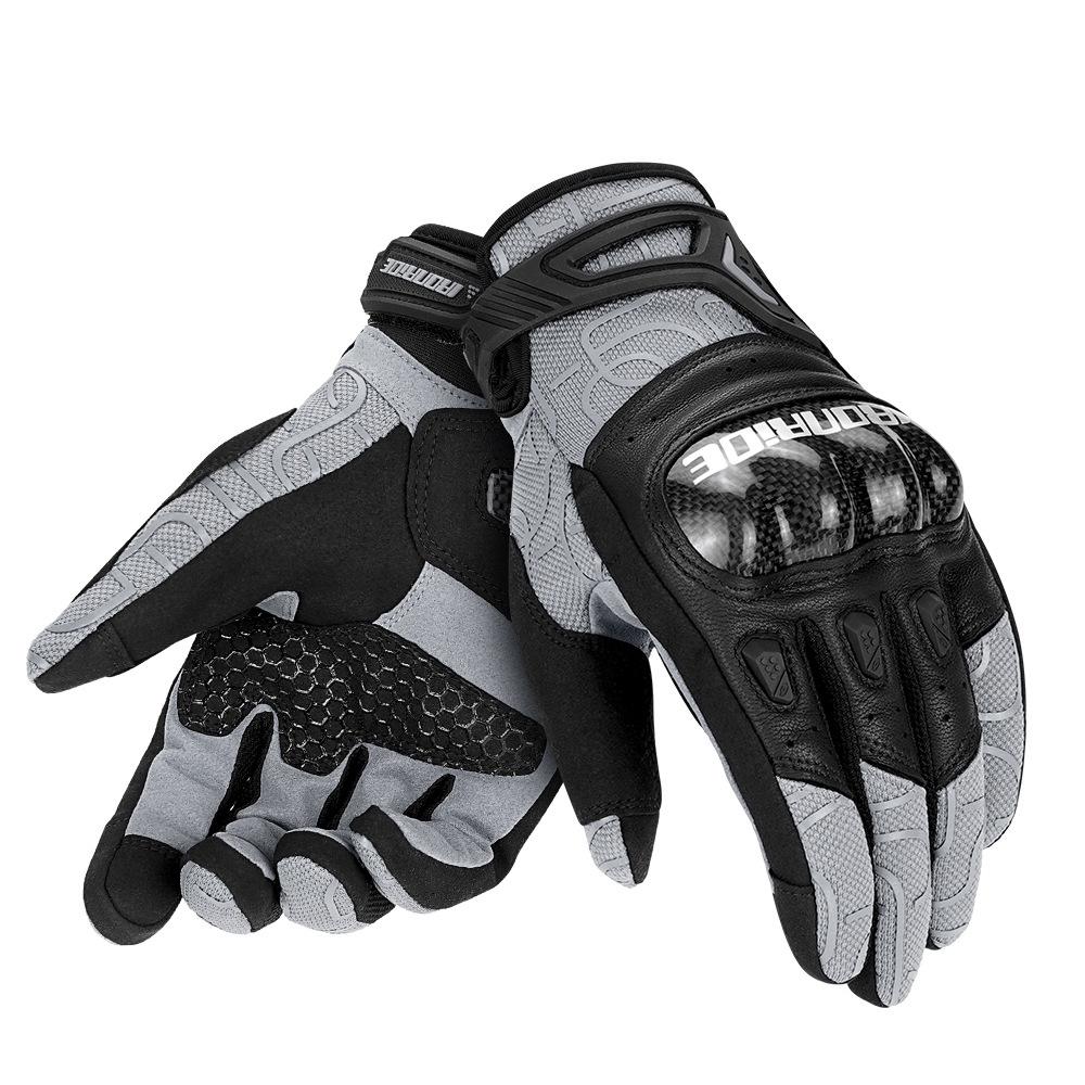 Breathable Carbon Fiber Touchscreen Motorcycle Riding Gloves - Summer, Anti-fall, Wear-resistant, Knight Equipment