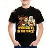 Casual T-Shirt 99 Nights In The Forest Cartoon Print Short Sleeve Kids T Shirt Unisex Wear Vintage Style