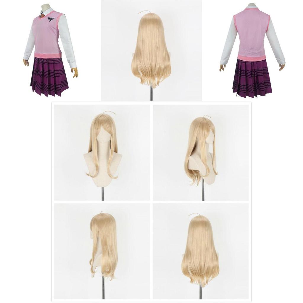 Eye-catching Danganronpa V3 Akamatsu Kaede Cosplay Costume Full Set For Enthusiastic Cosplayers