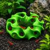 Aquarium Landscape Accessories 3D Printed Hideout Cave, Wavy Hollow Ring Fish Shrimp Shelter, Shelter Breeding Hiding Hole Decor, Tank Ornament