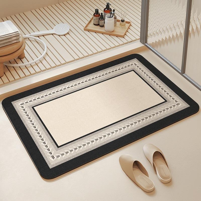 Europe Style Simple Stripe Carpet Living Room Sofa Bedroom Study Bathroom Kitchen Entrance Door Mat Non-slip Home Decoration Rug
