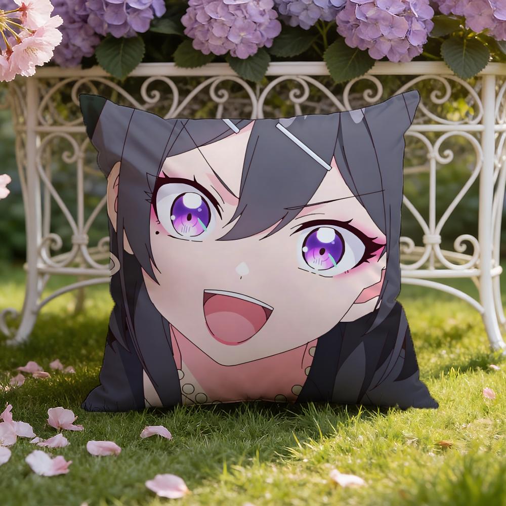 Anime S-Sasaki and Peeps Cushion Cover Home & Car Dual-Scene Pillow Cover: Reversible for Premium Comfort