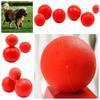 2Pc Portable Pet Cat Dog Training Chew Play Fetch Bite Toy General Indestructible Solid Rubber Ball