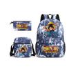 ONE PIECE heat transfer schoolbag primary school student printed backpack large capacity backpack backpack pencil case