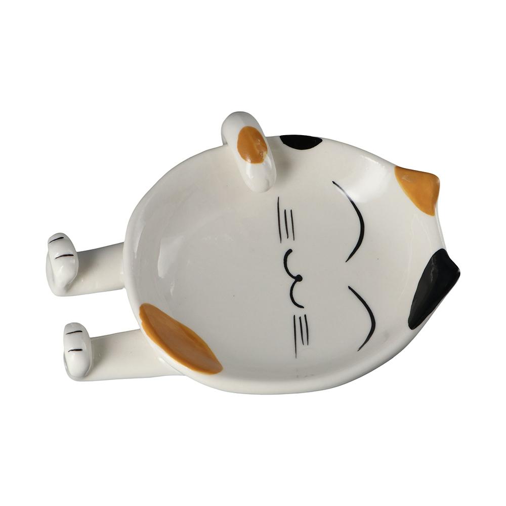 Cooking Cat Design Ceramic Cartoon Utensil Rack Stove Holder Pot Lid Stand Spoon Rest