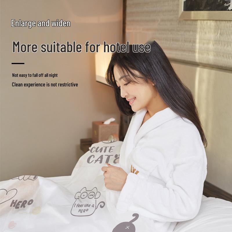 Disposable Printed Travel & Hotel Bed Set: Duvet Cover, Pillowcase, and Sheet