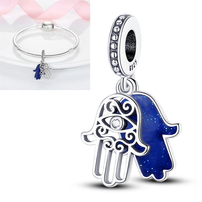 Elk Dinosaur Luminous Firefly Dangle Charm Flower Beads Sale Copper Fit Bangle Bracelet Diy Jewelry Charms