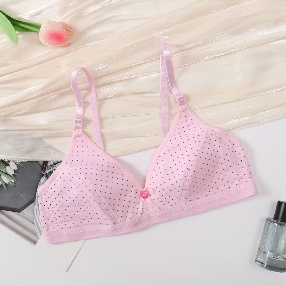 

10-14 лет бюстгальтер для девочек-подростков бюстгальтер на бретельках из хлопка без косточек тонкое нижнее белье с подкладкой one size