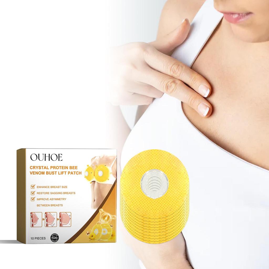 OUHOE Breast Lift Pads 10pcs Lift & Firm Breasts Prevent Sagging Gather & Plump Seamless & Breathable Beautiful Breast Pads