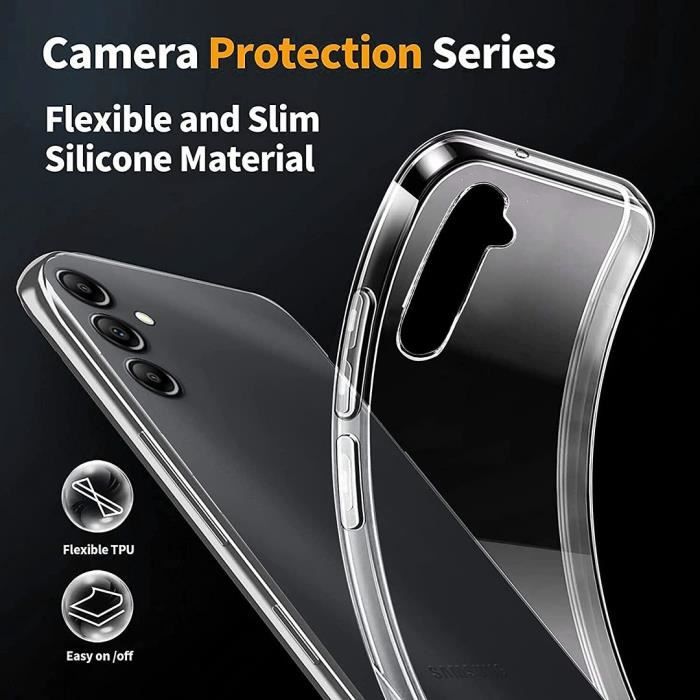 Coque de protection - samsung - galaxy a15 - souple - silicone - transparent