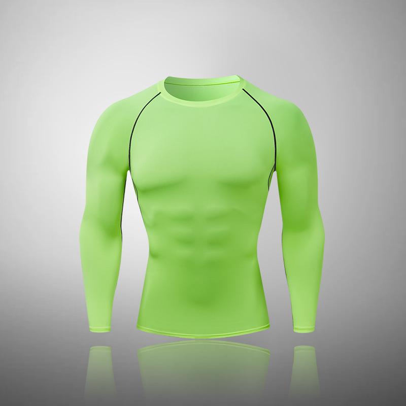 Men's High-Elastic Compression Sports Leggings: Quick-Dry, Long Pants for Running, Basketball & Fitness.