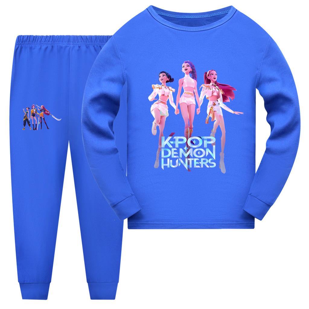 Kpop Demon Hunters Girl Short Sleeve Shorts Matching Pajamas Kids Sleepwear Teen