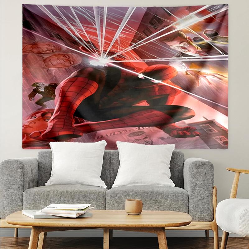 Spider-man: Digital Art Tapestry, Unique Design Tapestry, Suitable for Bedroom,Livingroom, Playroom,Heartwarming Fan Holiday Gifts
