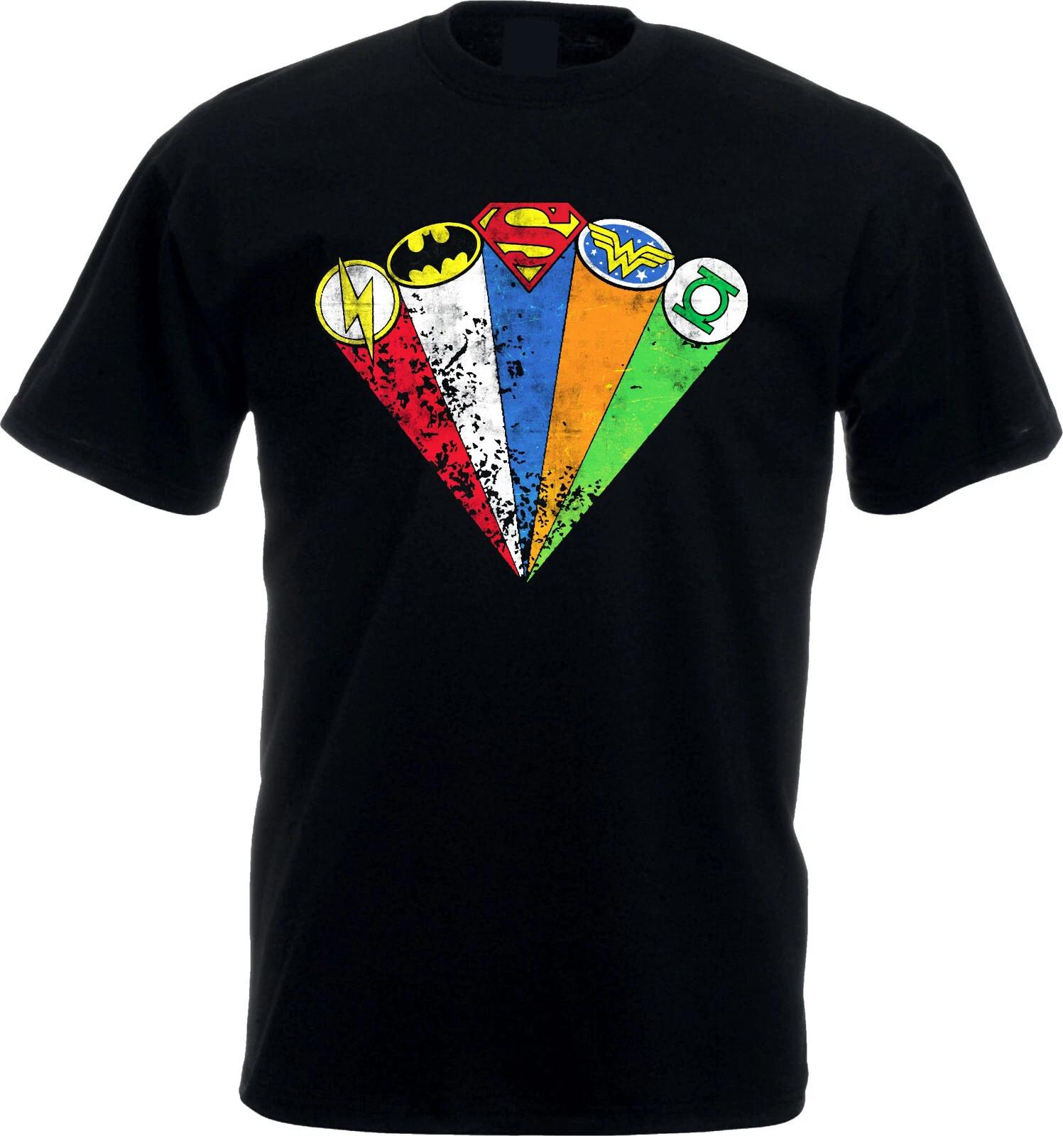 Superheroes 100% Cotton T-shirt Mens Tees Top,Avengers Comic Lovers Heroes Shirt,Unisex Adult Tee Top 2XL