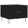 VidaXL Table basse Noir 50x50x40 cm Bois d'ingénierie 829382