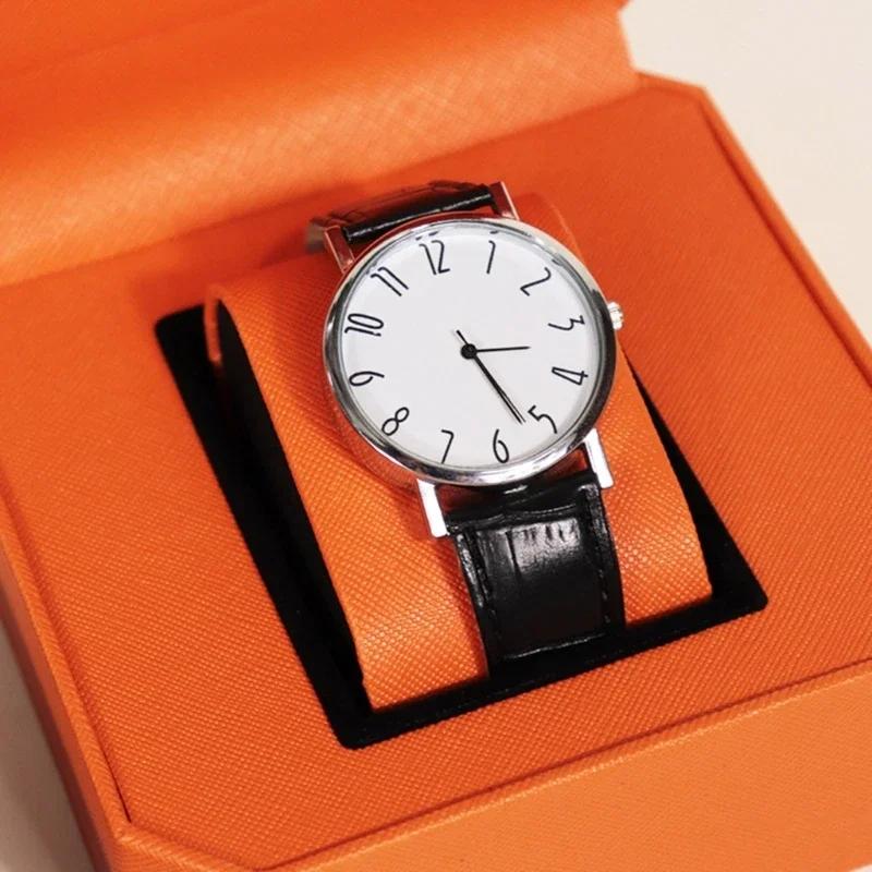 Vintage PU Watch Case Leather Watch Storage Box Stylish Watch Container Watch Display Box PU Material for Outdoor Travel