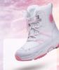 Girls' Pink Winter Snow Boots: Non-Slip, Warm, Fashionable, Perfect for Older Kids