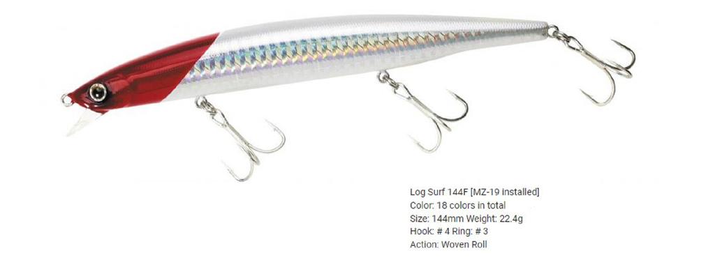 Bassday Log Surf 144F Nástraha Minnow pro daleké hody HH-288 (4177)