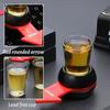 Game of the Bottle - Spin The Shot - Black & Red - Shot Glass 5 Cl - Rotating Arrow - Lightweight and Portable