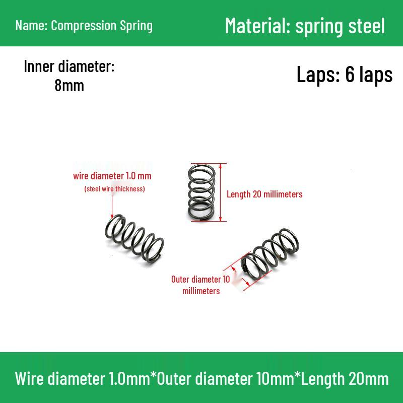 Heavy Duty Y-Type Compression Spring Shock Absorber, 1.0mm Wire Diameter, Outer Diameter 5-20mm.