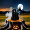 Decorative Item Ghost Figurine Halloween Home Decor Scary Cute Ghost Statue Miniature Model Coffee Table Centerpiece Shelf