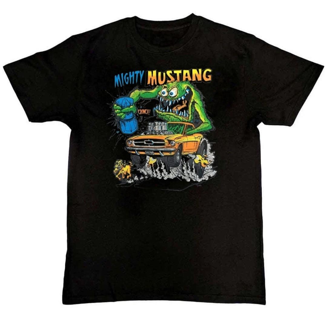 New Rat Fink Mighty Mustang Grsphic Print Mens T-Shirt XL