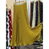 Gonna Lunga Pois Vita Alta per Donna Elegante Boho da Spiaggia Orlo Ampio Arricciata Pieghettata Vestibilità Larga Stile