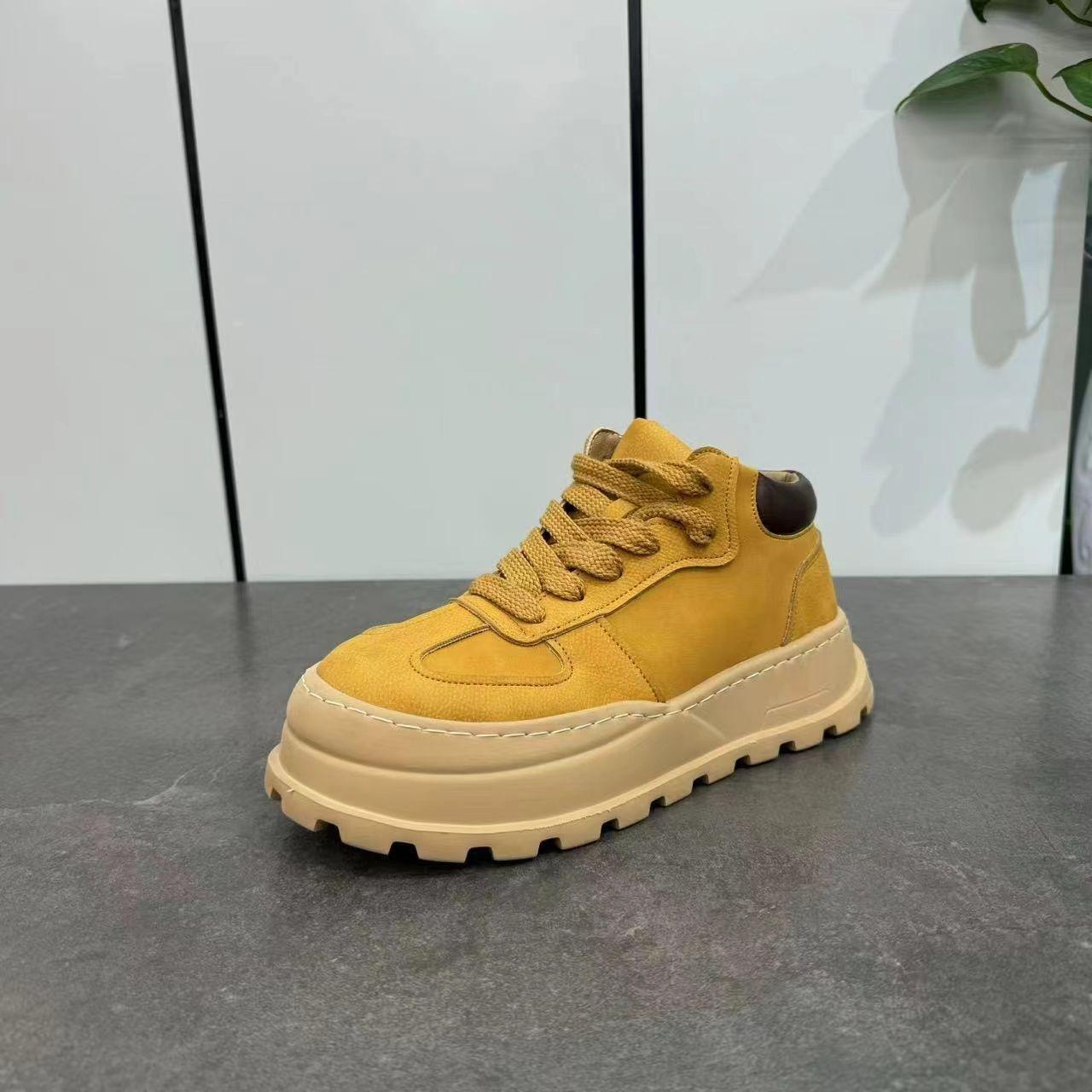 

Men s High-Top Comfortable Work-Resistant Sneakers with Soft, Thick Soles for Spring Sports and Casual Wear. 39