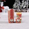50Pcs Christmas Cupcake Linner Cartoon Santa Claus Muffin Paper Cups Christmas Party Cake Decoration Supplies Kids Favors