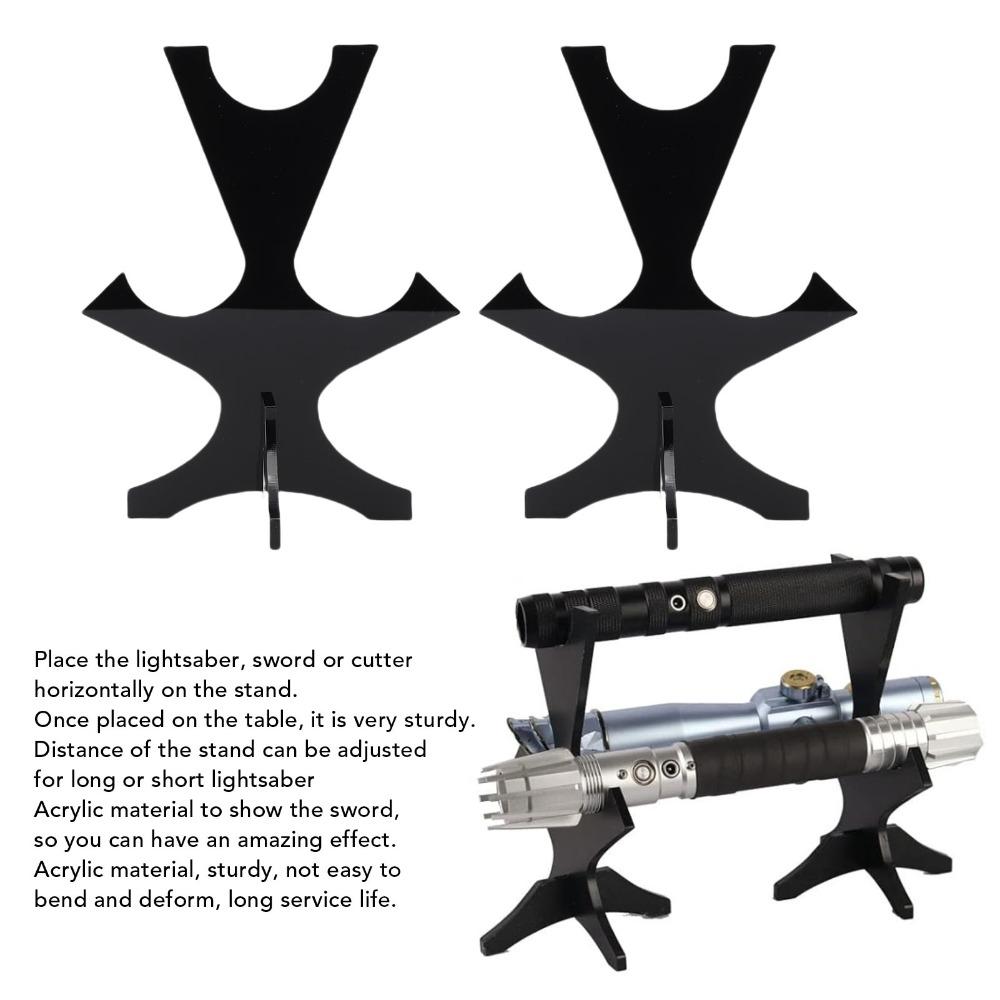 2Pcs Acrylic Sword Display Stand Length Adjustable Adjustable Sword Holder For Collections