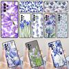 Blue Iris Flower phone case For Samsung Galaxy A42 A31 A40 A51 A71 A32 A80 A91 A52 A72 A73 A20e A21S A50 A70 A11 A12 Cover