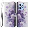 Wallet Case for X8d - Leather/PU, Purple, With Lanyard