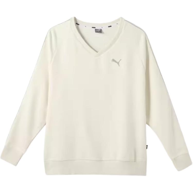 

Puma Essential V Neck Crew Sweatshirt Women Sweatshirt White 686081-87 XL