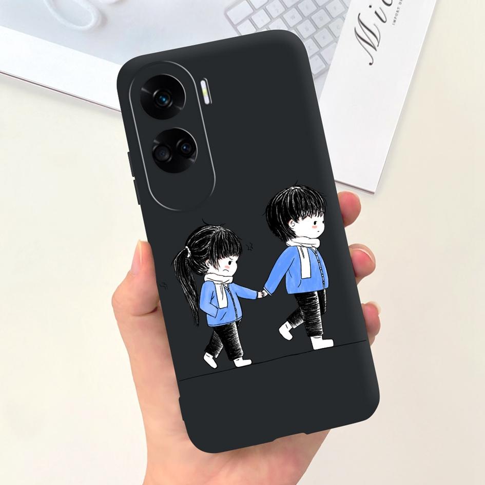 For Cover Honor 90 Lite Phone Case CRT-NX1 Fashion Butterfly Cartoon Slim TPU Soft Silicone Back Cover For Honor 90Lite 5G Funda