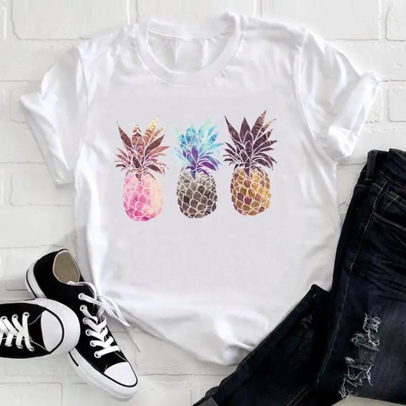 Flowers Instagram Explosion in Europe and The United States Clothing Top Shortsleeved Tshirt Oversized T Shirt Tops