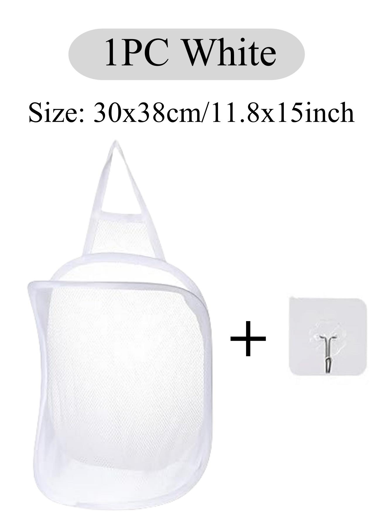

1/2/3PCS Hanging Laundry Bag to Hang Foldable Mesh Hamper with Carry Handle Door Net for Store Cloth, Toy, Camping, Hotel Use