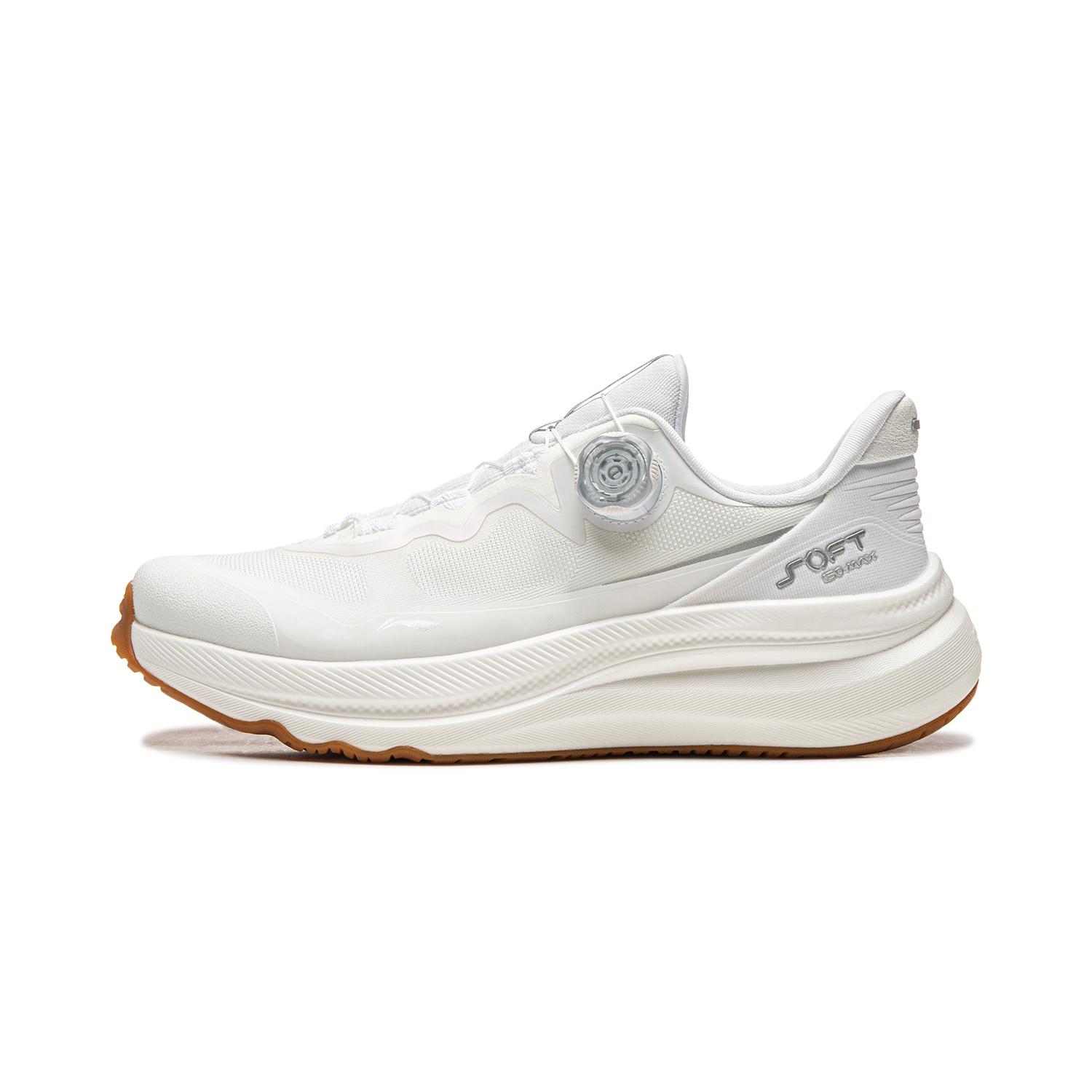 Li-Ning Soft Go Max 2 Versatile Fashion Soft Comfortable Non-Slip Low-Top Casual Shoes Unisex sneaker Standard-White AGLW131-2 41⅔