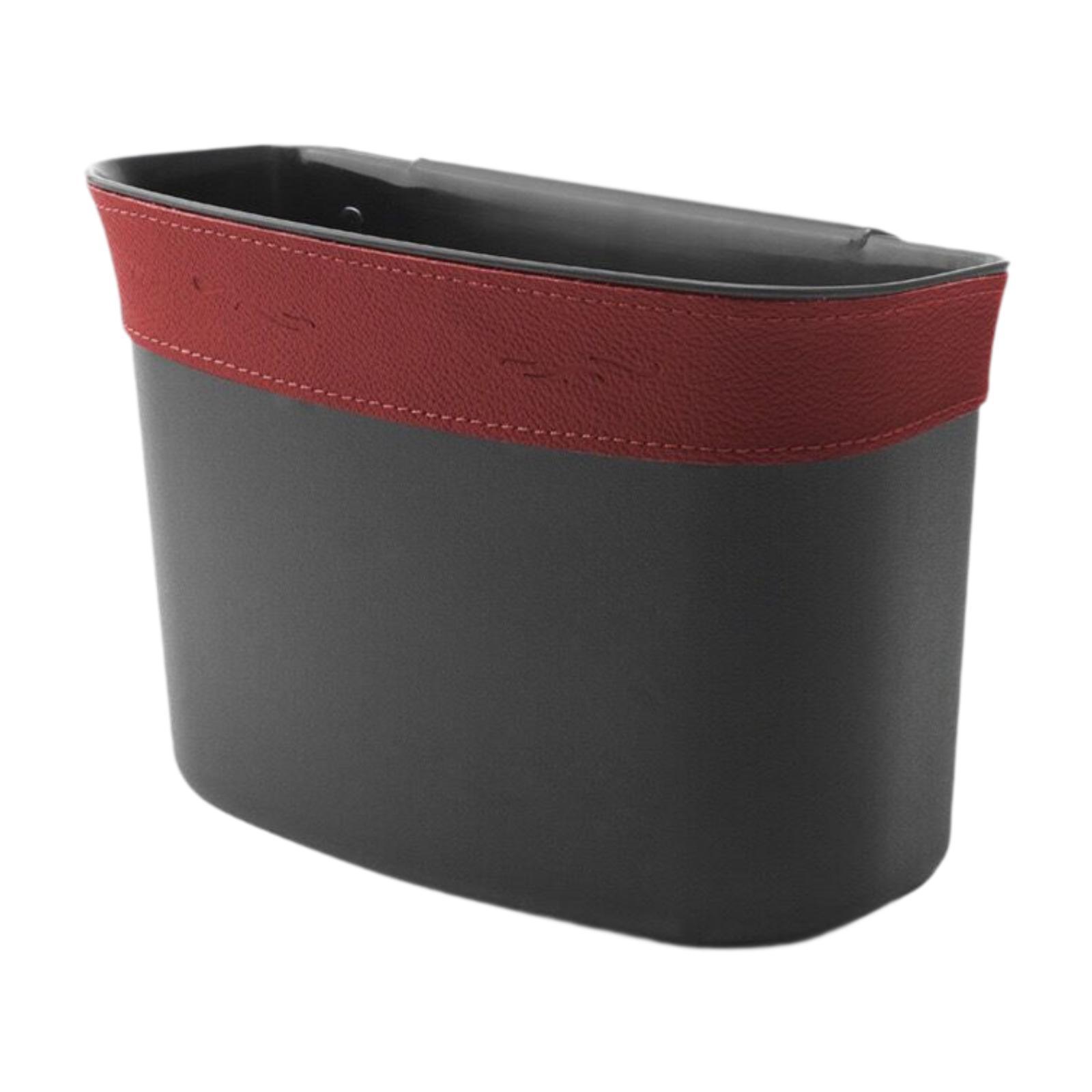 

Trash Can Car Storage Box Versatile for Bathroom Office Vanity Tabletop червоний