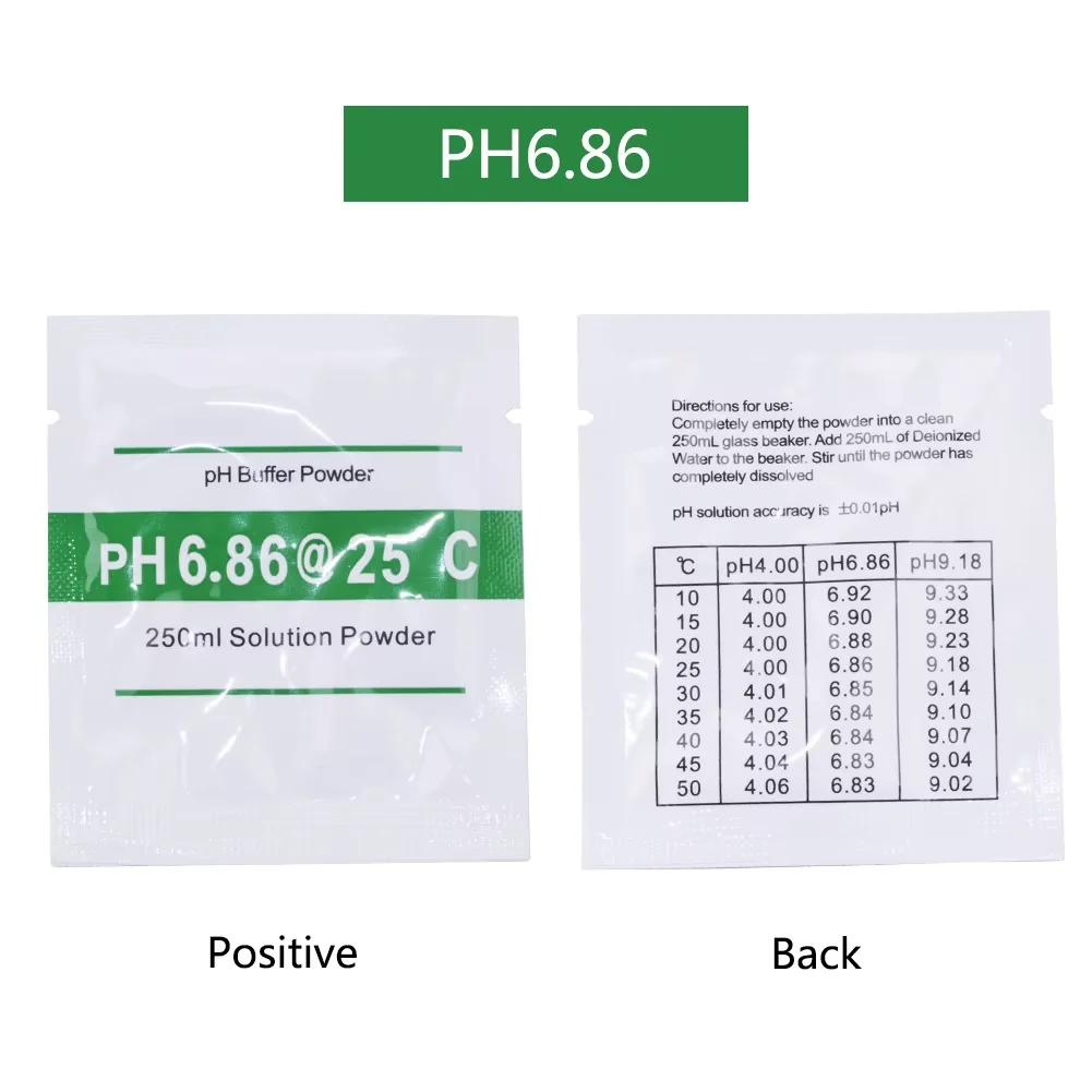 25PCS/lot PH Buffer Powder 4.00/6.86/9.18 Calibration Point PH Measure Calibration Solution Tool Accessories for PH Test Meter