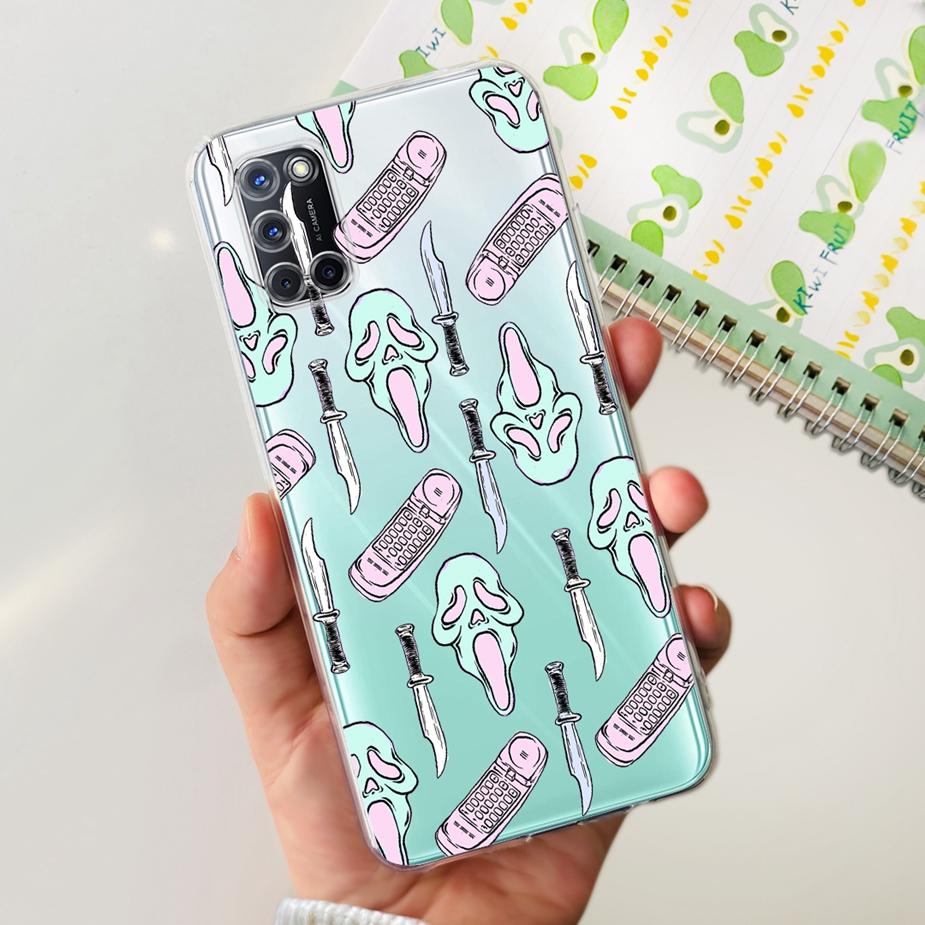 For Oppo A52 A72 A92 Case Cute Fashion Painted Cover Soft Silicone Phone Case For Oppo A92 A 52 72 OppoA52 OppoA72 Fundas Bumper