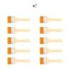 5/10/12pcs/Set Memory Nylon Paint Brushes for Acrylic/Oil/Watercolor Drawing Wooden Synthetic Bristles Easy To Clean BBQ Brush