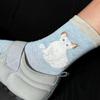 Women's Cute Kitten Mid Socks - Spring & Autumn Sports Style